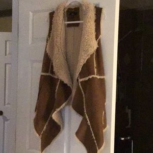 Awesome sloni faux suede fur vest